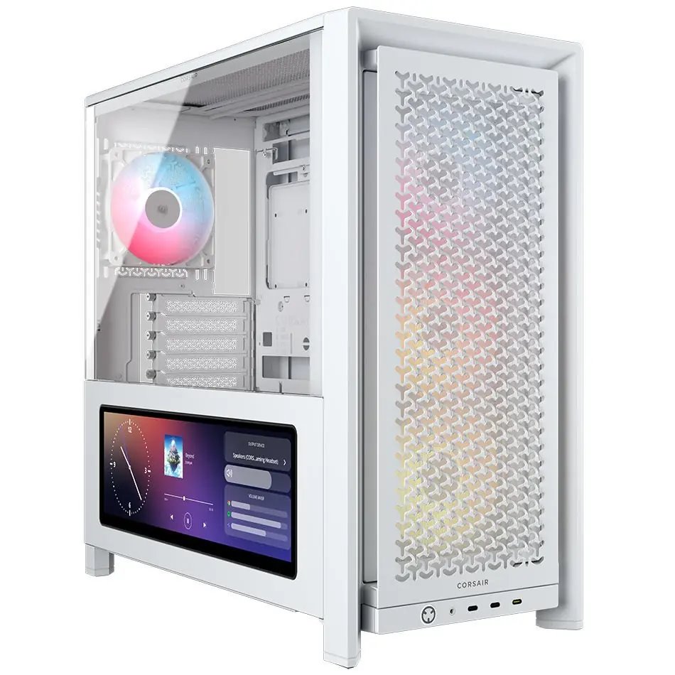Skriňa Corsair Frame 4000D LCD RS ARGB, biela