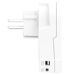 SKROSS cestovní adaptér Europe USB A+C 20W pro cizince v ČR, typ E/F