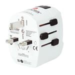 SKROSS cestovní adaptér PRO Light USB 2A - World, UK+USA+AUS/CN, univerzální, uzemněný, 2x USB-A 12W