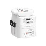 SKROSS cestovní adaptér PRO Light USB AC45PD - World, UK+USA+AUS/CN, univerzální, uzemněný, USB A+C 45W