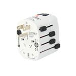SKROSS cestovní adaptér PRO+ USB AC30PD, univerzální, uzemněný, USB A+C 30W PD