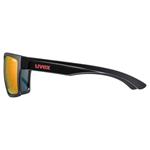 Slnečné okuliare UVEX LGL 29, čierna matná/mir. červená