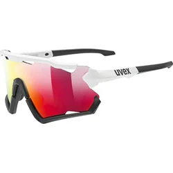 Slnečné okuliare UVEX Sportstyle 228, bielo-čierne/zrkadlovo červené (kat.2)