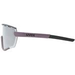 Slnečné okuliare UVEX SPORTSTYLE 236 S SET PLUM BLACK MAT / MIRROR SILVER (CAT. 3) + CLEAR (CAT. 0)