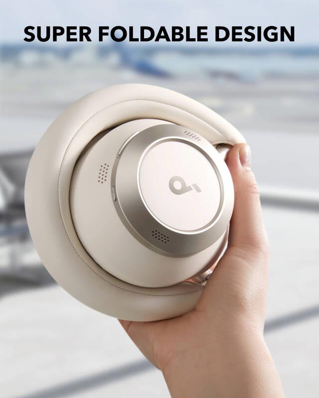 Slúchadlá Anker soundcore Space One Pro Bluetooth biele