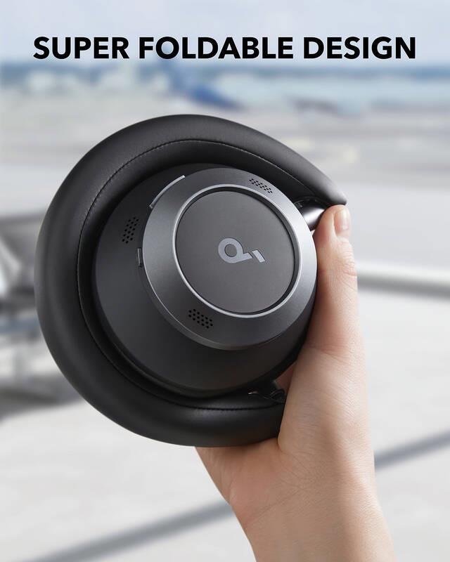 Slúchadlá Anker soundcore Space One Pro Bluetooth čierne