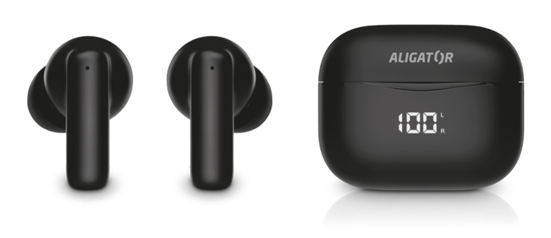 Slúchadlá Bluetooth Aligator Pods PRO 3, čierne