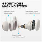 Slúchadlá Bluetooth Anker soundcore Sleep A20, béžové