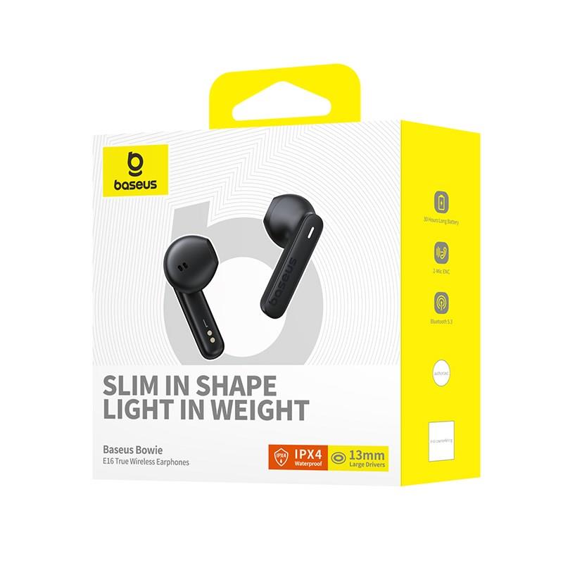 Slúchadlá Bluetooth Baseus Bowie E16 čierne