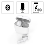 Slúchadlá Hama Bluetooth Freedom Light, pipsy, nabíjacie puzdro, biele