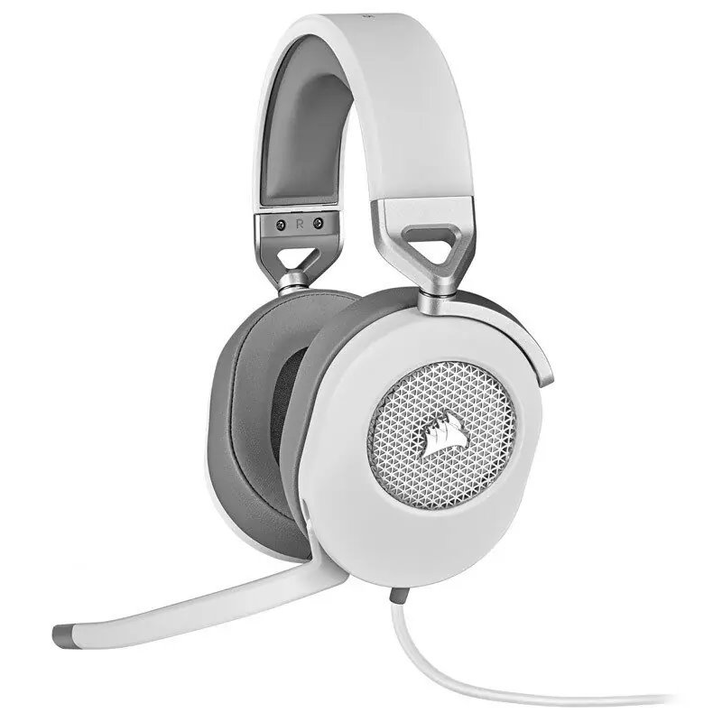 Slúchadlá s mikrofónom Corsair HS65 Surround, biele