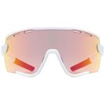 Sluneční brýle UVEX SPORTSTYLE 236 S SET WHITE MAT / MIRROR RED (CAT. 2) + CLEAR (CAT. 0)