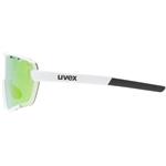 Sluneční brýle UVEX SPORTSTYLE 236 SET WHITE MAT / MIRROR GREEN (CAT. 2) + CLEAR (CAT. 0)