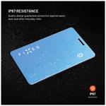 Smart tracker FIXED Tag Card 2 s podporou Find My, bezdrátové nabíjení, modrý