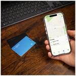 Smart tracker FIXED Tag Card 2 s podporou Find My, bezdrátové nabíjení, modrý