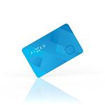 Smart tracker FIXED Tag Card s podporou Find My, bezdrátové nabíjení, modrý