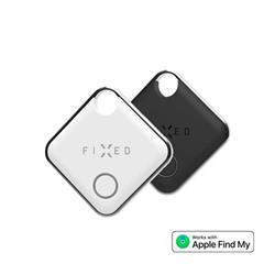 Smart tracker FIXED Tag s podporou Find My, 2 ks, černý + bílý