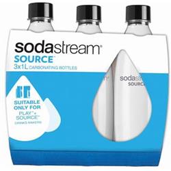 Sodastream Lahev SOURCE/PLAY 3Pack 1l černé víčko