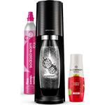 Sodastream Sada na výrobu nápojov TERRA Black Malina Zero Mpack