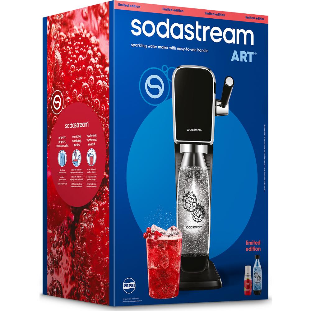 Sodastream Sada výrobníku ART Black Malina Zero Mpack