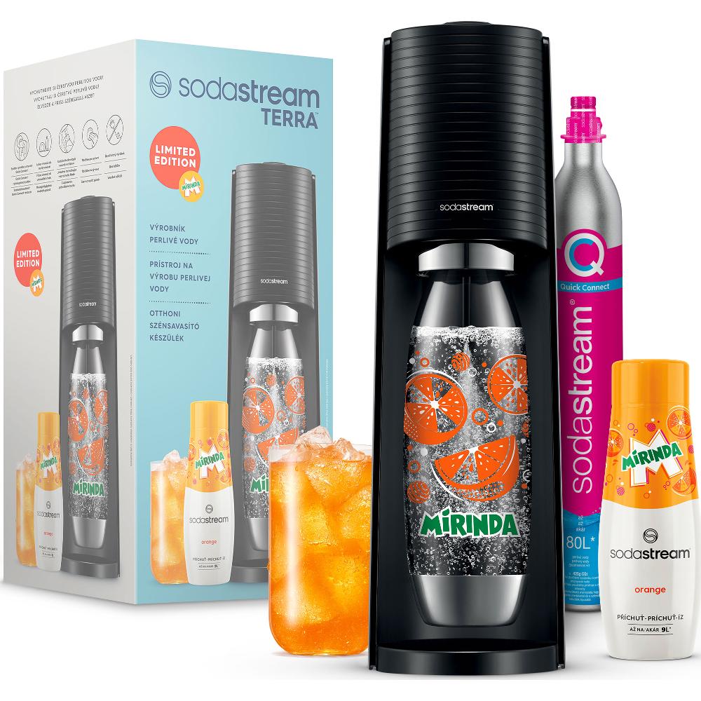 Sodastream Sada výrobníku TERRA Black Mirinda Mpack
