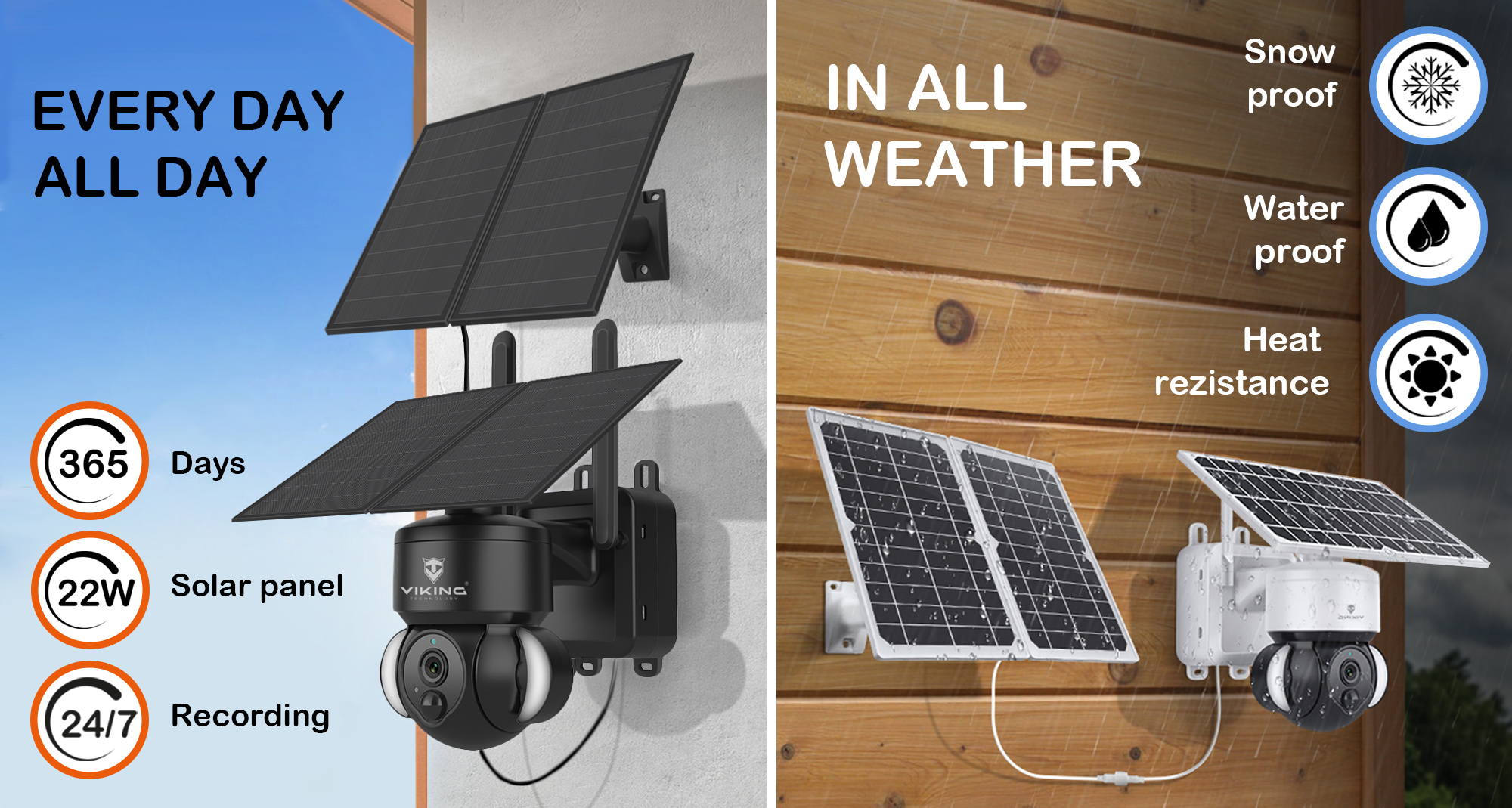 Solárna HD kamera Viking HDs02 4G Black