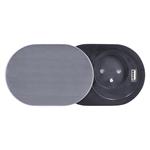 Solight 1x vestavná zásuvka + 1x USB s posuvným víčkem, délka 1,9m, USB 2400mA