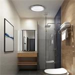 Solight Acate LED osvetlenie s ochranou proti vlhkosti, IP54, 18W, 1620lm, 3CCT, 22cm, strieborná