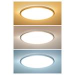 Solight Acate LED osvetlenie s ochranou proti vlhkosti, IP54, 24W, 2160lm, 3CCT, 30cm, strieborná