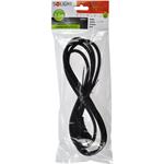 Solight flexo kábel, 2x 1mm2, guma, čierny, 2,5m