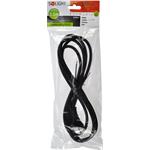 Solight flexo kábel, 2x 1mm2, guma, čierny, 2,5m