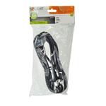 Solight flexo kábel, 2x 1mm2, guma, čierny, 5m