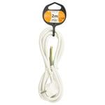 Solight flexo kábel, 3x 1,5 mm2, biely, 2 m