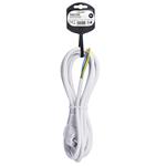 Solight flexo kábel, 3x 1mm2, biely, 3m