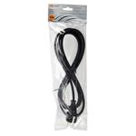 Solight flexo kábel, 3x 1mm2, guma, čierny, 2,5m