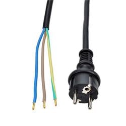 Solight flexo kabel, 5m, 3 x 2.5mm2, gumová H07RN-F3, černá