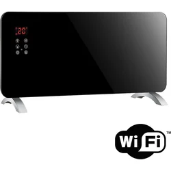 Solight horkovzdušný konvektor sklokeramický 2000W, WiFi, LCD, nastavitelný termostat, časovač