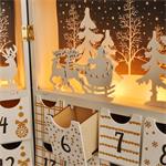 Solight LED adventní kalendář - kniha, 8x LED, 40x30cm, 2x AAA