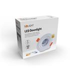 Solight LED bodové svetlo, 9W, 720lm, 3000K, okrúhle, biele