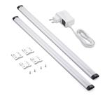Solight LED dotykové podlahové a nábytkové svietidlo stmievateľné, 2x 5W, 4100K, 2x 50cm