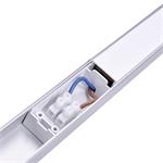 Solight LED lineárne stropné svietidlo, 10W, 4100K, 3-stupňové stmievanie, vypínač, hliník, 58cm