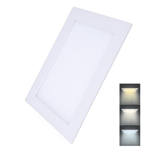 Solight LED mini panel CCT, podhľad, 24W, 1800lm, 3000K, 4000K, 6000K, štvorcový