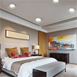 Solight LED mini panel CCT, zapustený, 12W, 900lm, 3000K, 4000K, 6000K, kruhový