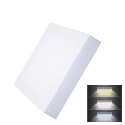 Solight LED mini panel CCT, zapustený, 12W, 900lm, 3000K, 4000K, 6000K, štvorcový