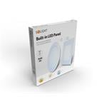 Solight LED mini panel, podhľad, 18W, 1530lm, 3000K, tenký, okrúhly, biely