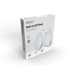 Solight LED mini panel, podhledový, 12W, 900lm, 3000K, tenký, čtvercový, bílý