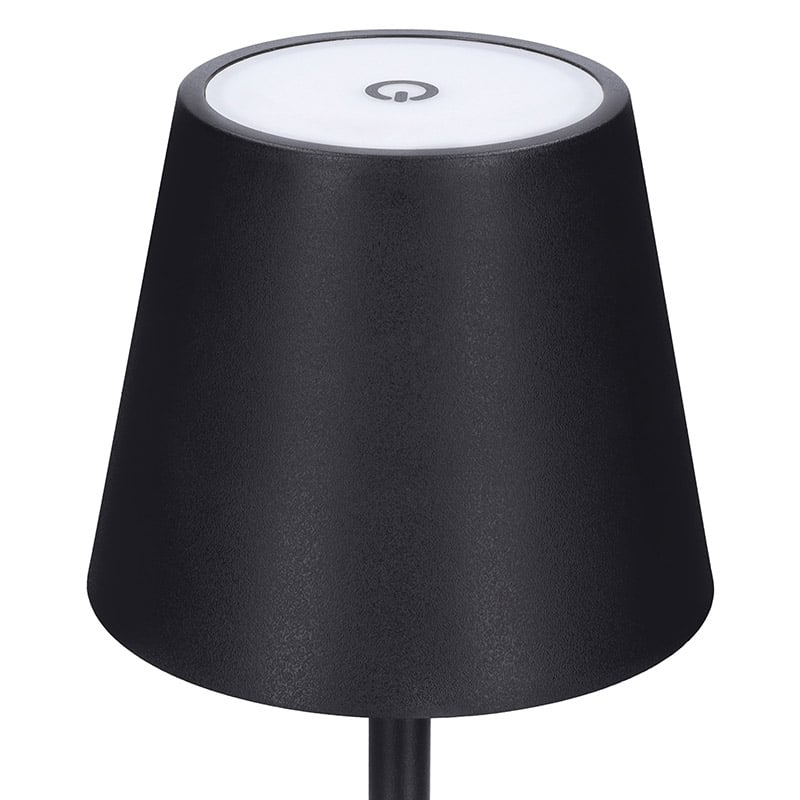 Solight LED nabíjecí lampička Lucca, 120lm, změna CCT, stmívání, černá