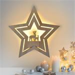 Solight LED nástenná dekorácia poinsettia, 24x LED, 2x AA