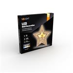 Solight LED nástenná dekorácia poinsettia, 24x LED, 2x AA