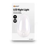 Solight LED nočné svetlo okrúhle, 0,5W, biele, 230V, vypínač